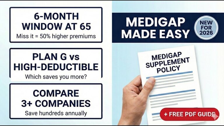 Medigap Plans Explained: Don’t Miss Your 6-Month Window (2026 Guide)