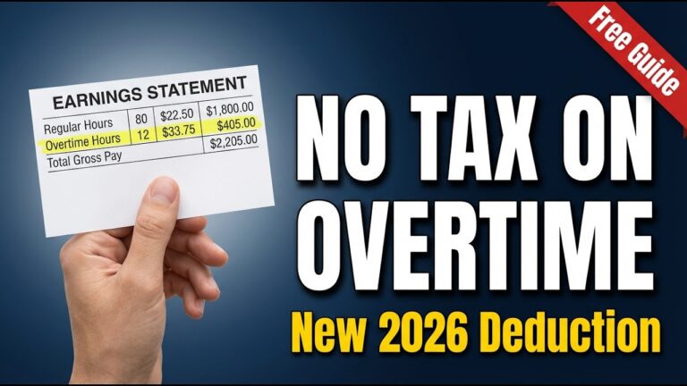No Tax on Overtime: How to Save Thousands on Your 2026 Taxes