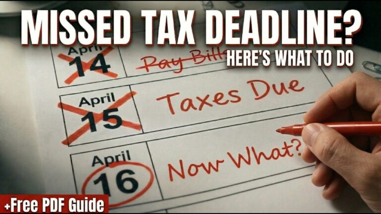 You Missed the April 15 Tax Deadline — Now What?
