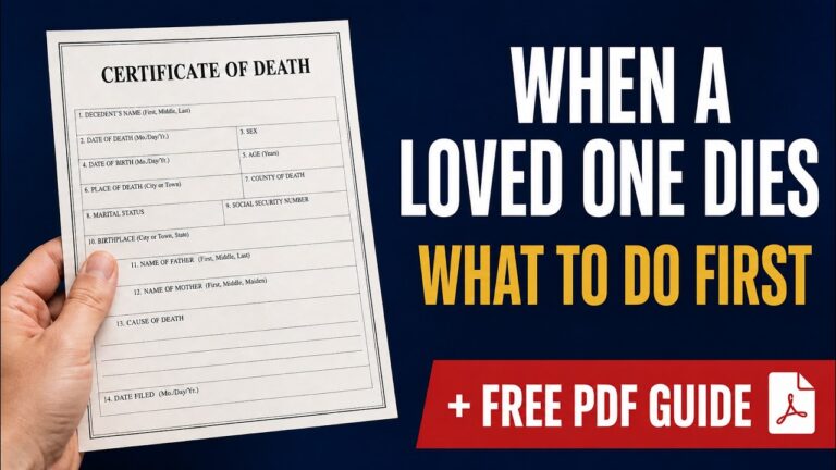 What to do when a loved one dies: a step-by-step 2026 guide to death paperwork and benefits