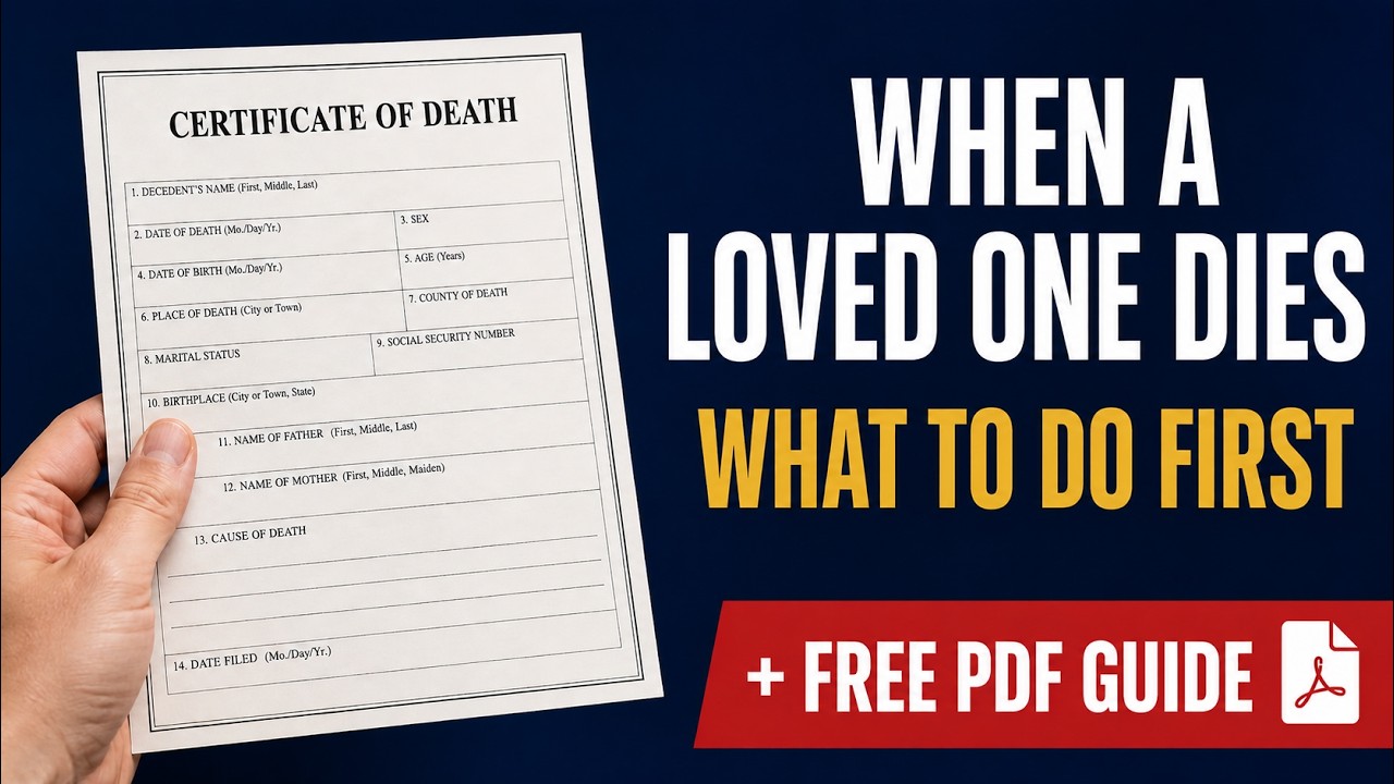 What to do when a loved one dies: a step-by-step 2026 guide to death paperwork and benefits