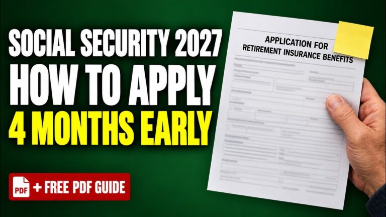 Social Security 2027: how to apply for retirement benefits up to four months early